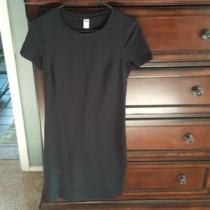 Black t-shirt dress, stretchy size small by ON